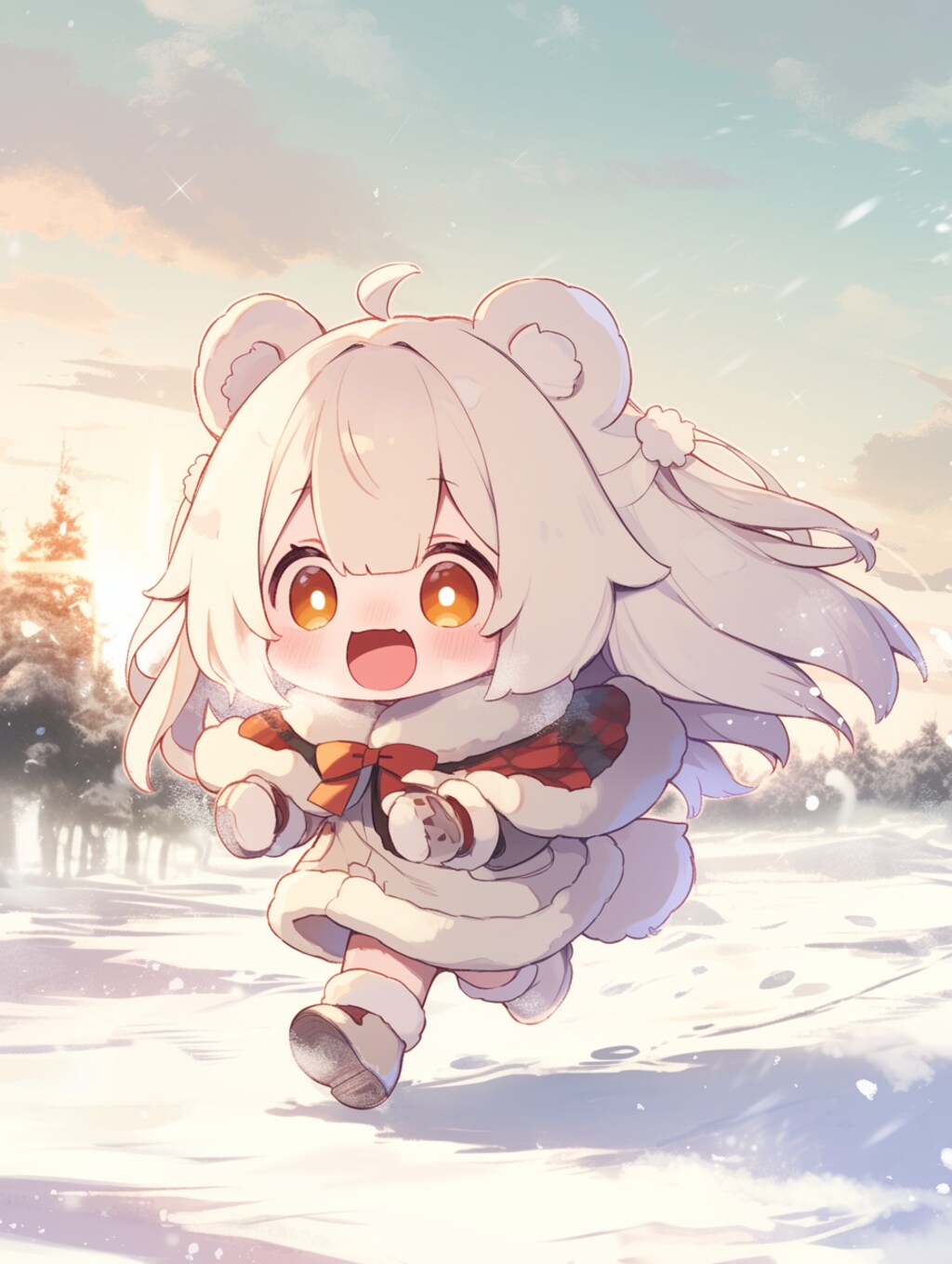 雪原をかける✖︎くま娘②🐾