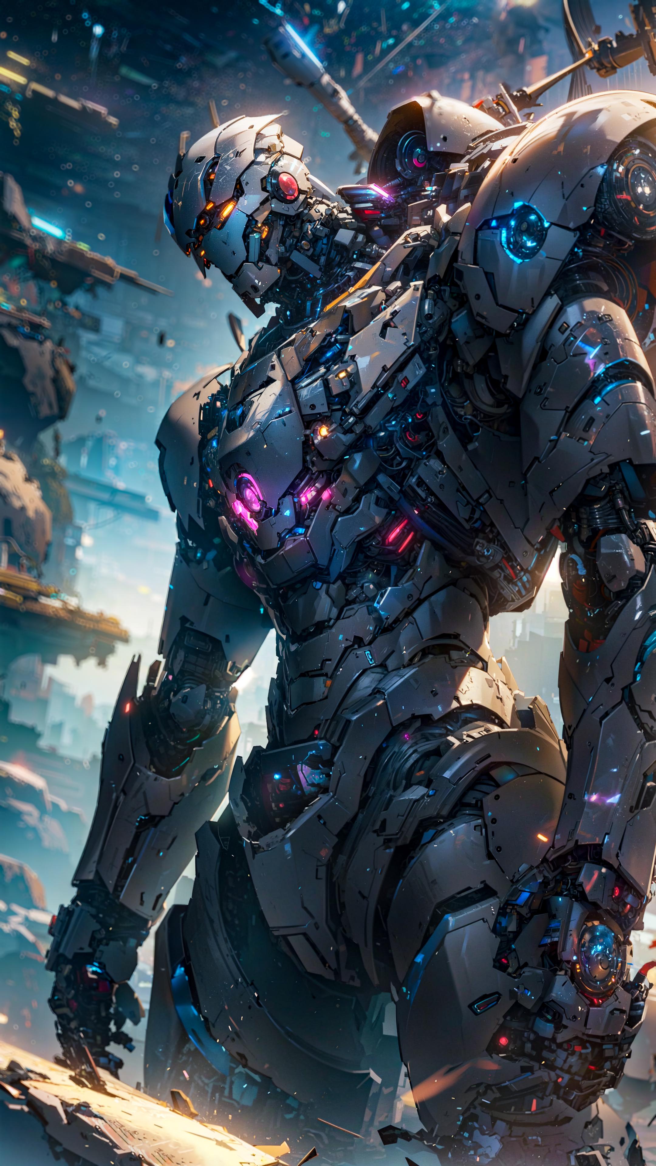 Destroyed mecha