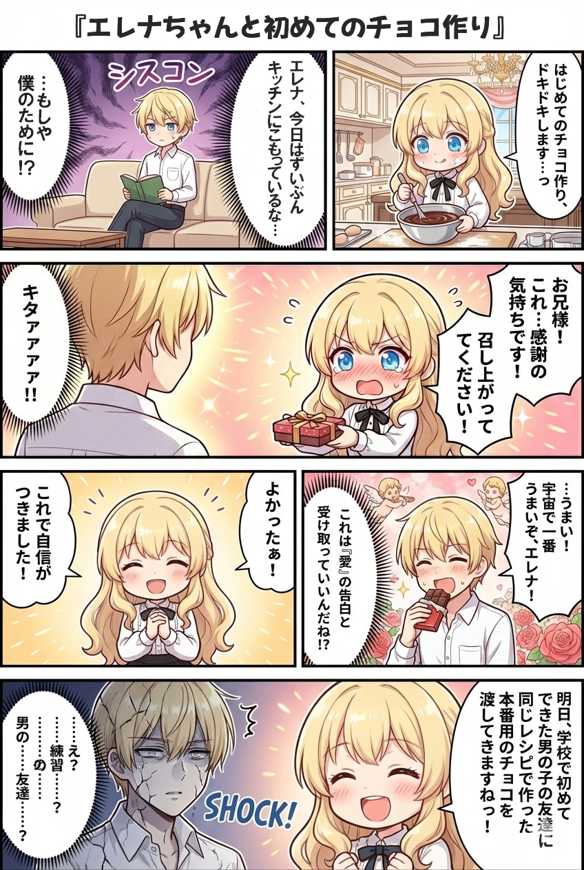 エレナちゃんと初めてのチョコ作り | の人気AIイラスト・グラビア