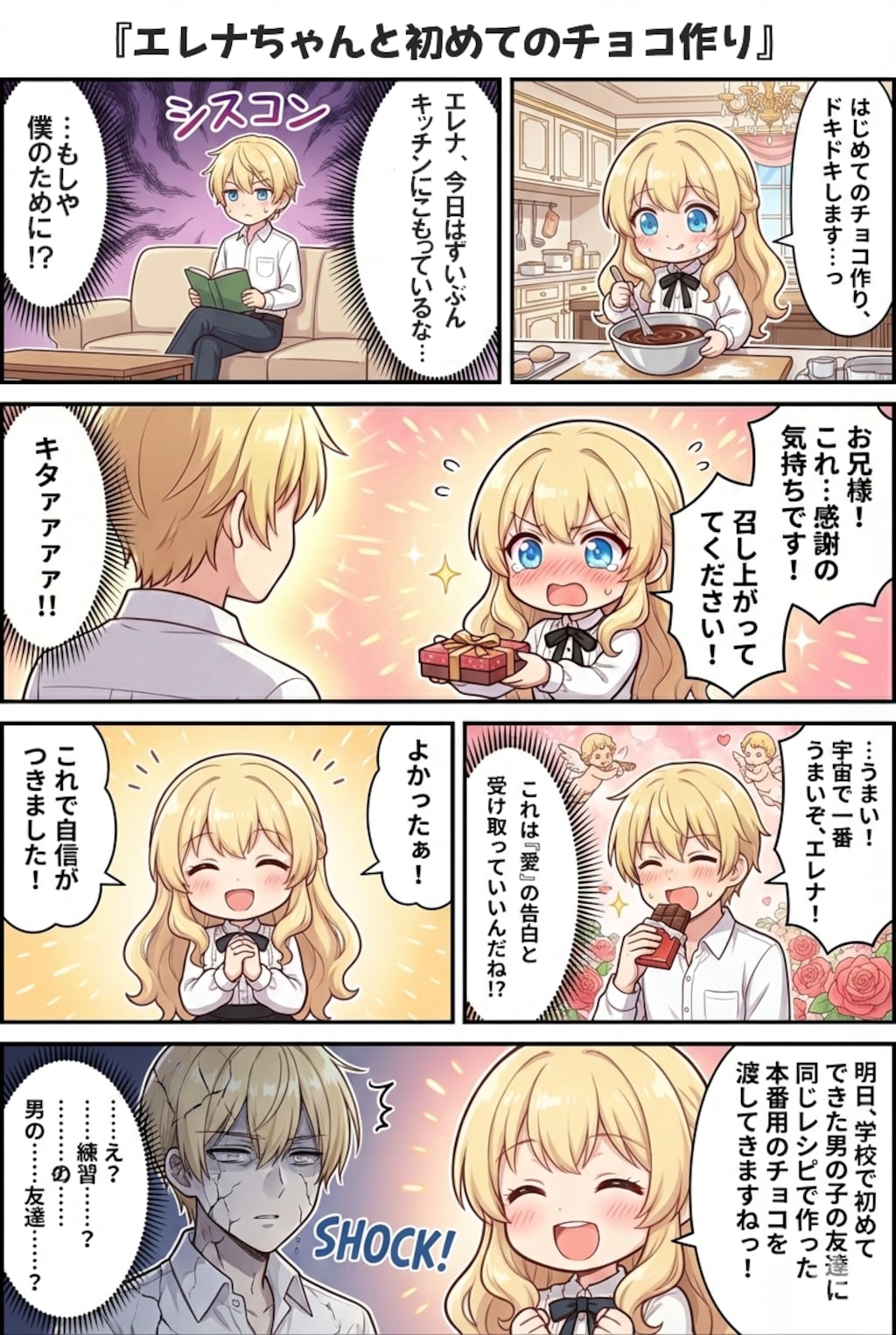 エレナちゃんと初めてのチョコ作り