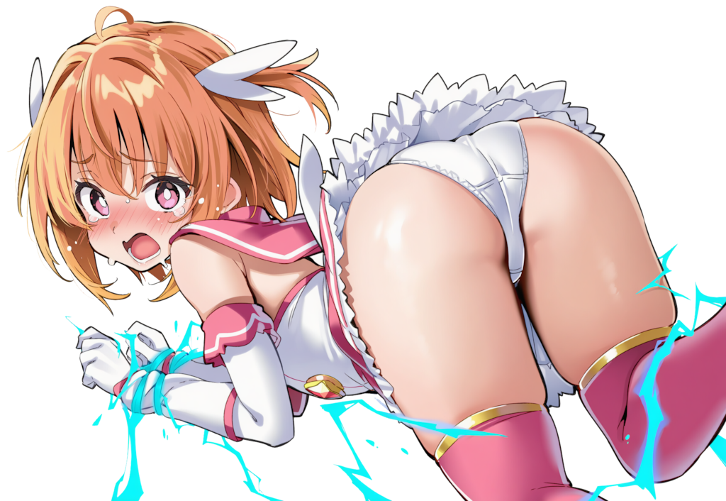 拘束魔法で身動きが取れない魔法少女②
