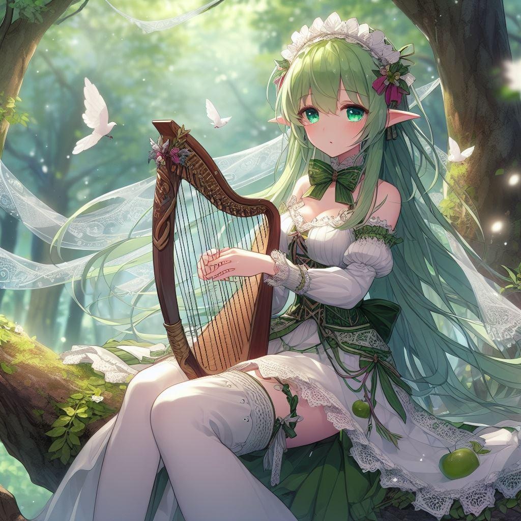 森のカフェにて