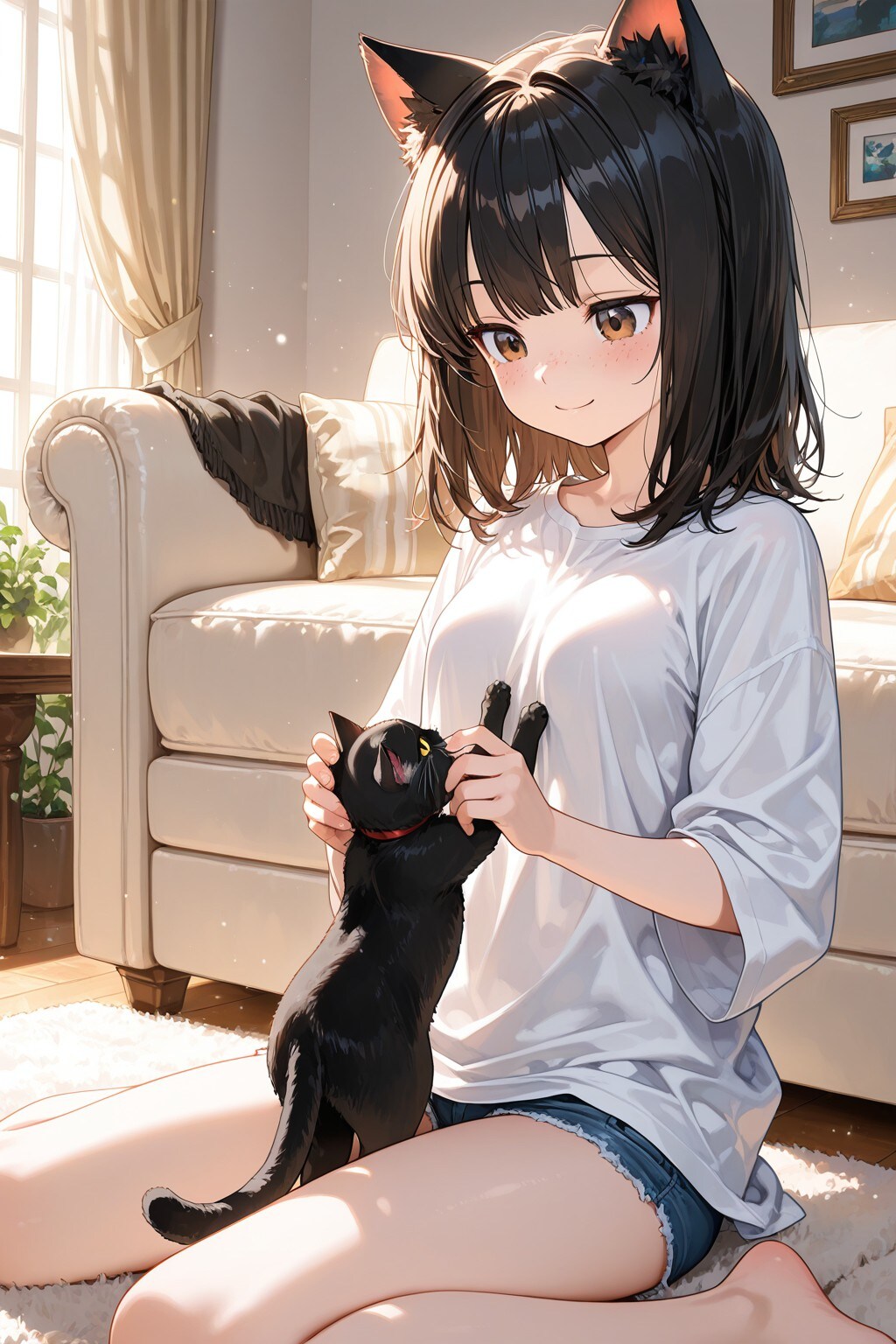 猫と一緒✨ | の人気AIイラスト・グラビア