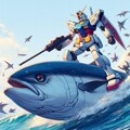 ガンダム、マグロに乗る 4枚目