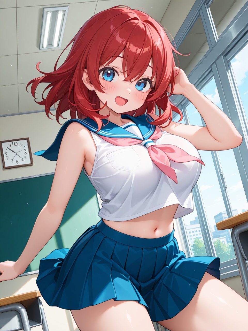 スリーブレス赤毛ちゃん