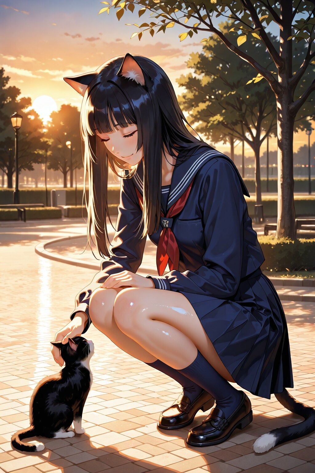 猫と一緒 | の人気AIイラスト・グラビア