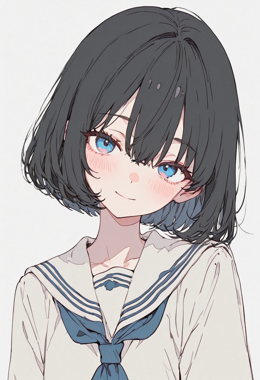 ボブとセーラー服 | の人気AIイラスト・グラビア