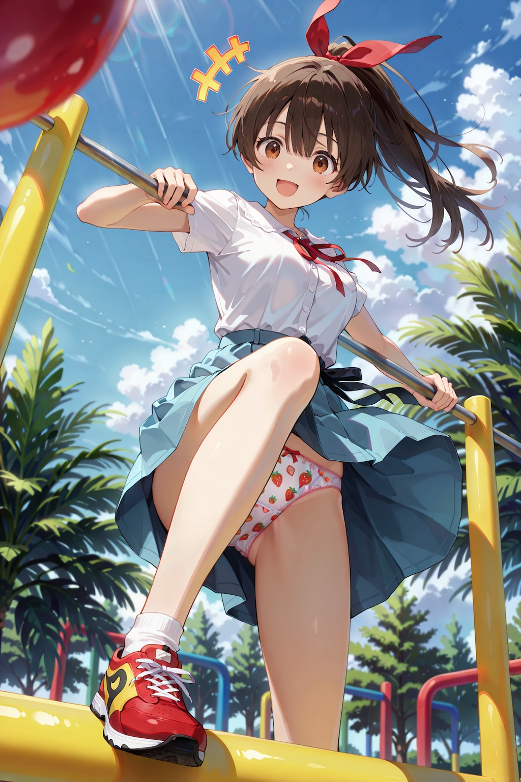 公園で私服パンチラ撮影会 Y904