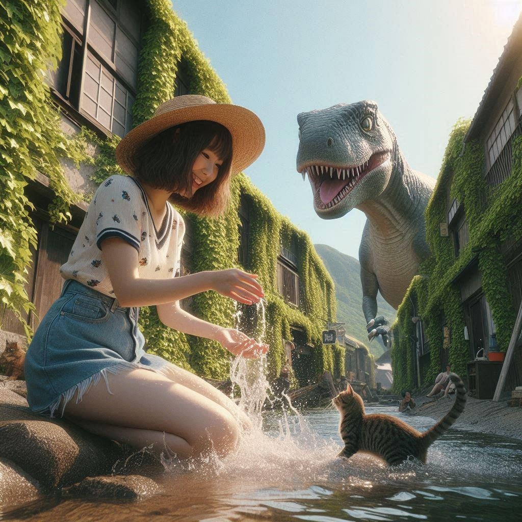 終末世界の少女と猫