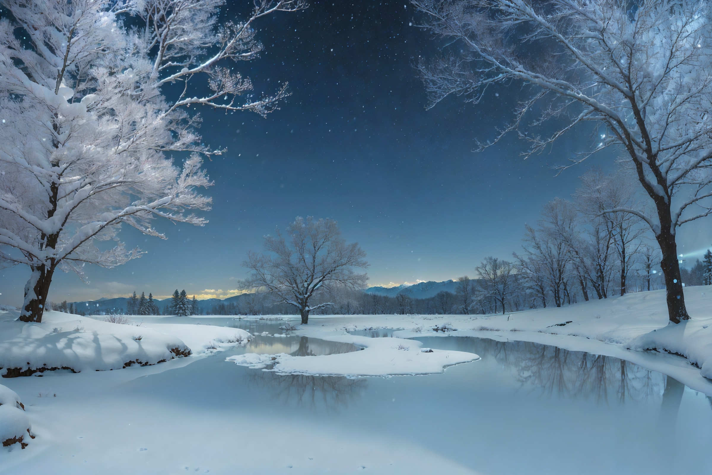 冬景色 | の人気AIイラスト・グラビア