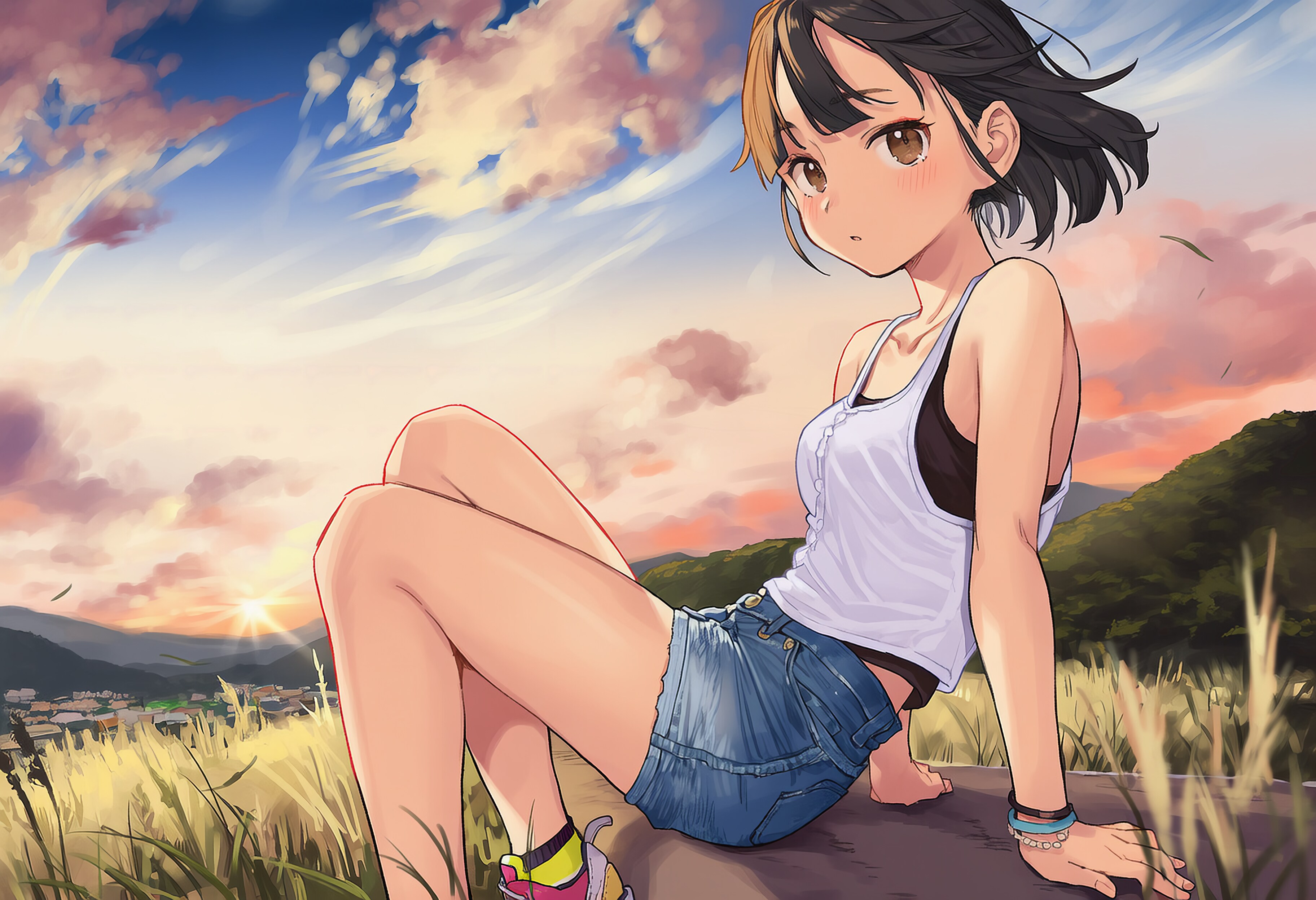 夕暮れ