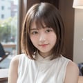ニットドレスの女性 2 4枚目