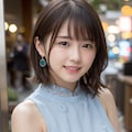ニットドレスの女性 2 6枚目