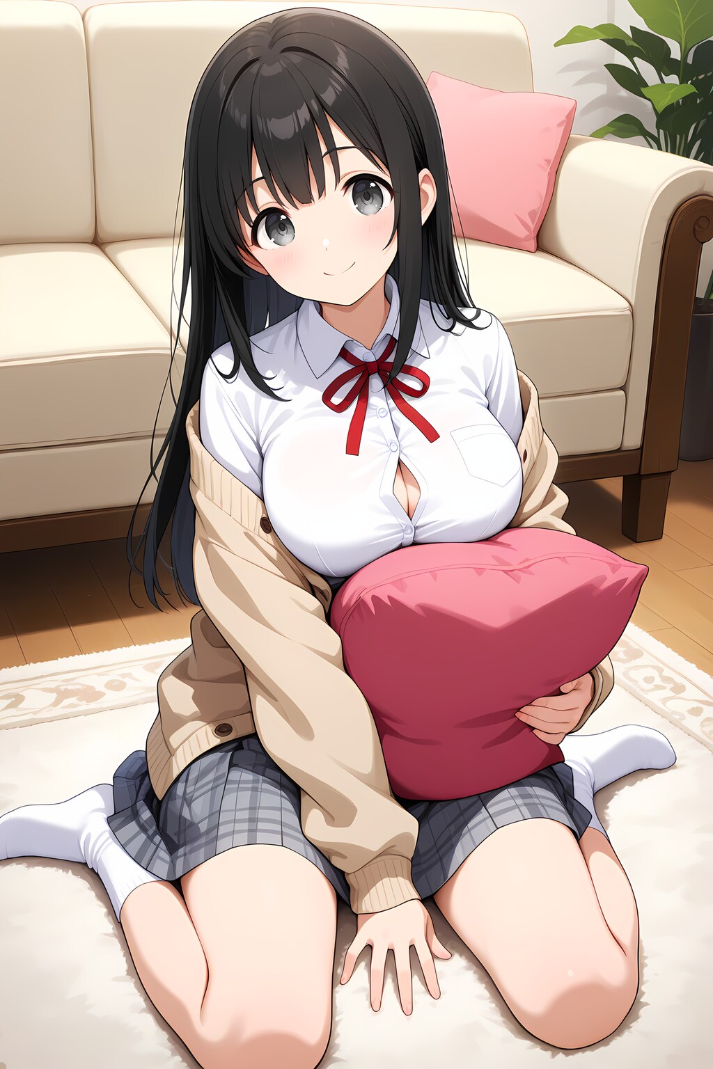 黒髪ロングちゃん（ファンアートお礼）