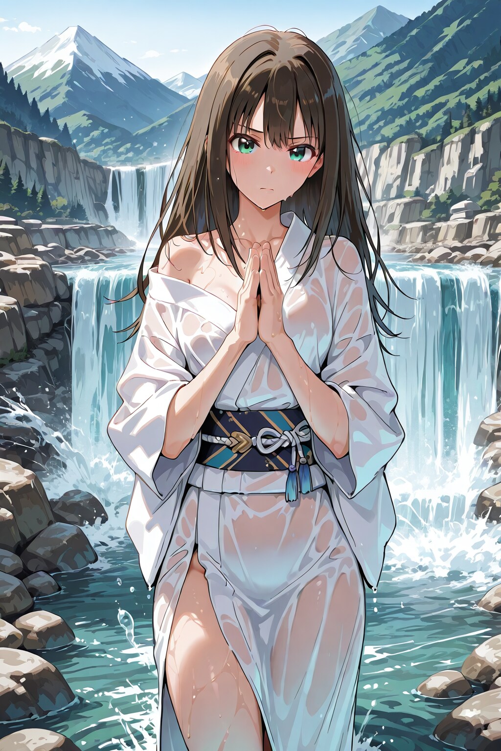 滝行に挑戦