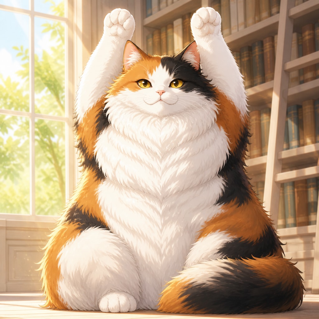 おはよウサギ（７）三毛殿　GPTimages2.0