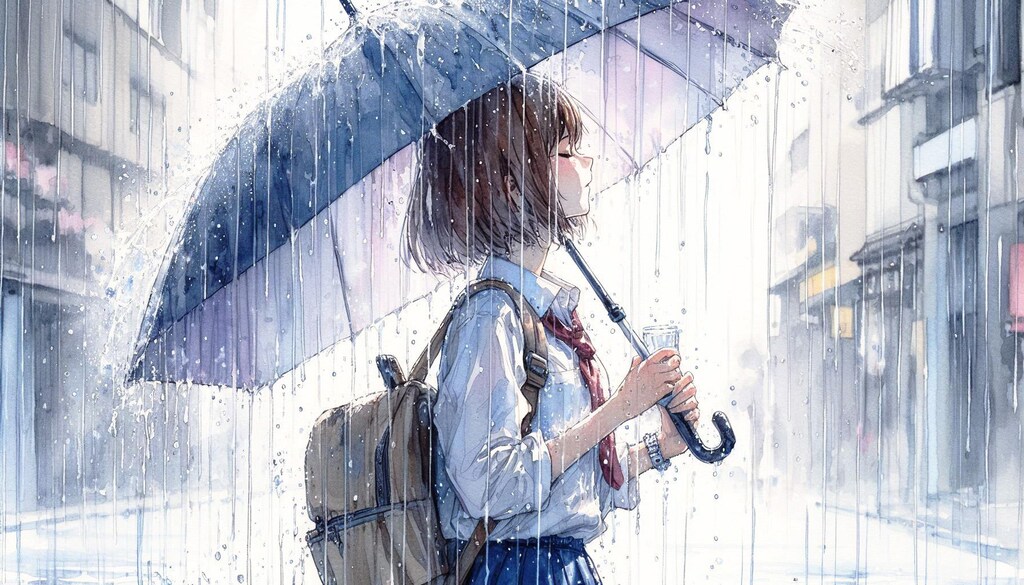 少女／雨