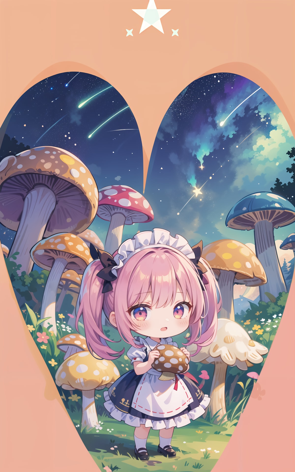 キノコとミニメイドちゃん