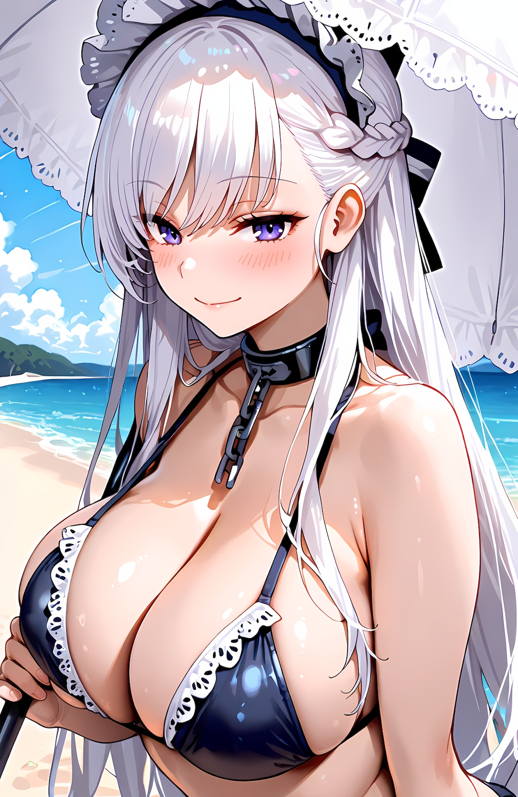 メイドと浜辺デート