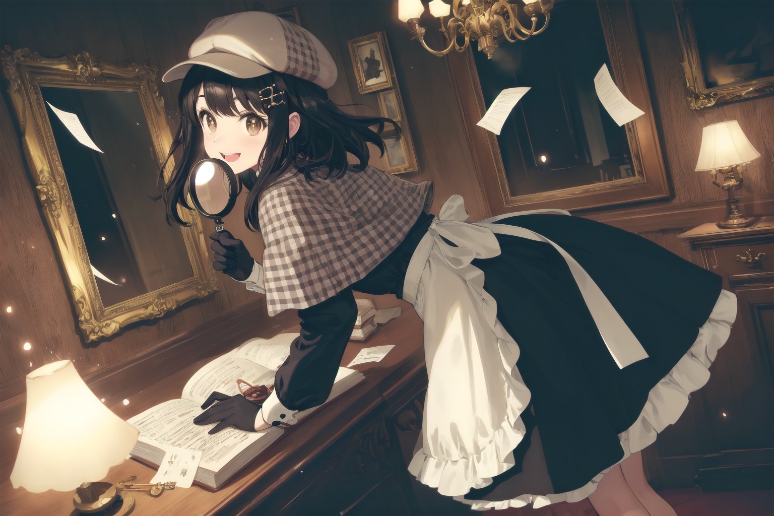 ナゾを追うのも、メイドの仕事です | の人気AIイラスト・グラビア