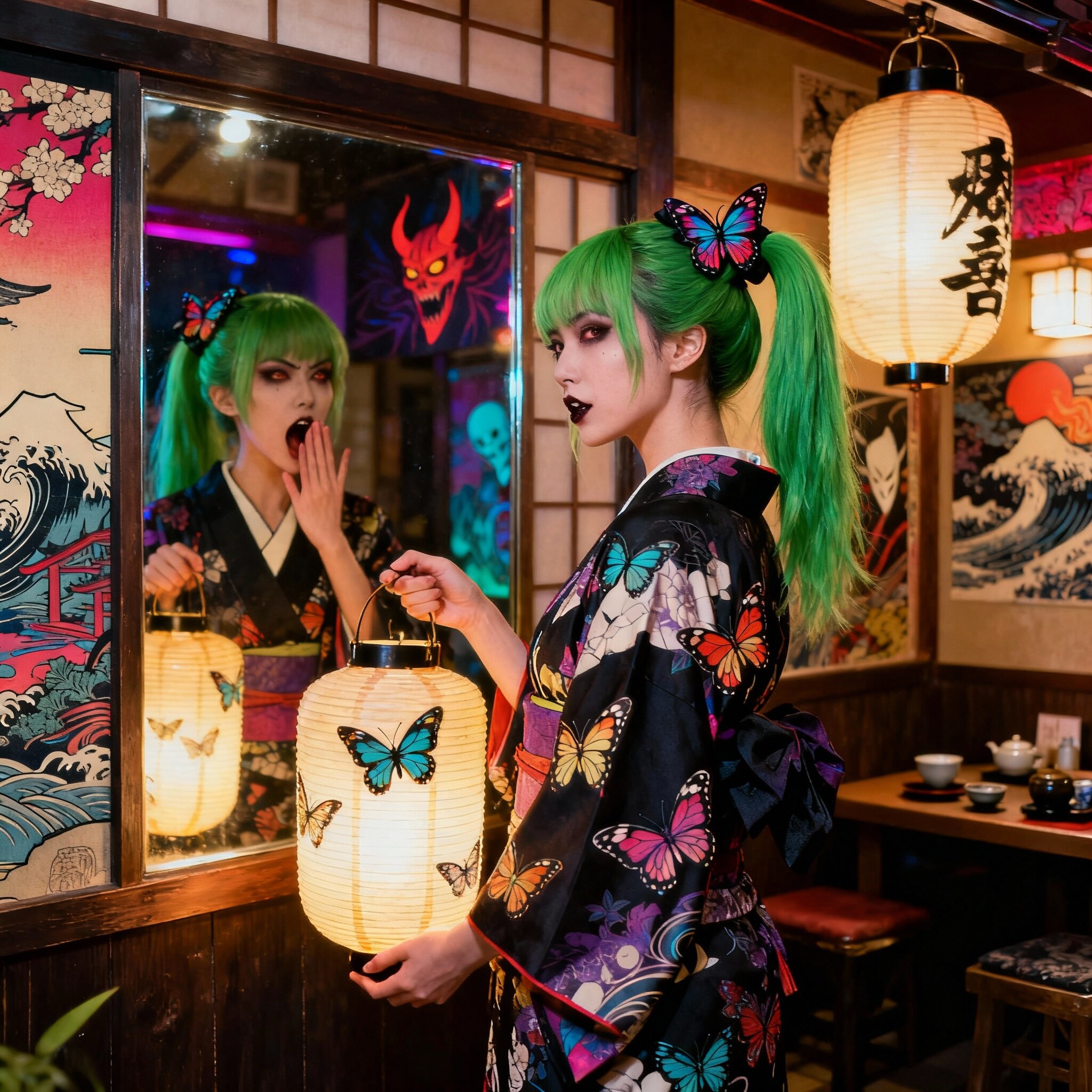 緑髪の人 | の人気AIイラスト・グラビア