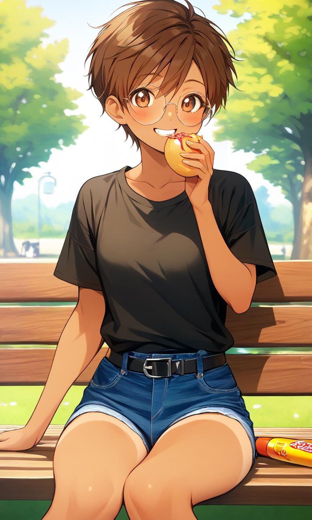 食欲の秋の眼鏡っ娘