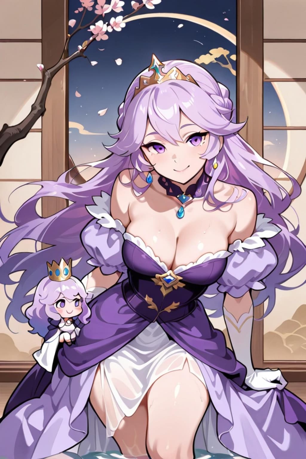 紫髪のプリンセスちゃん