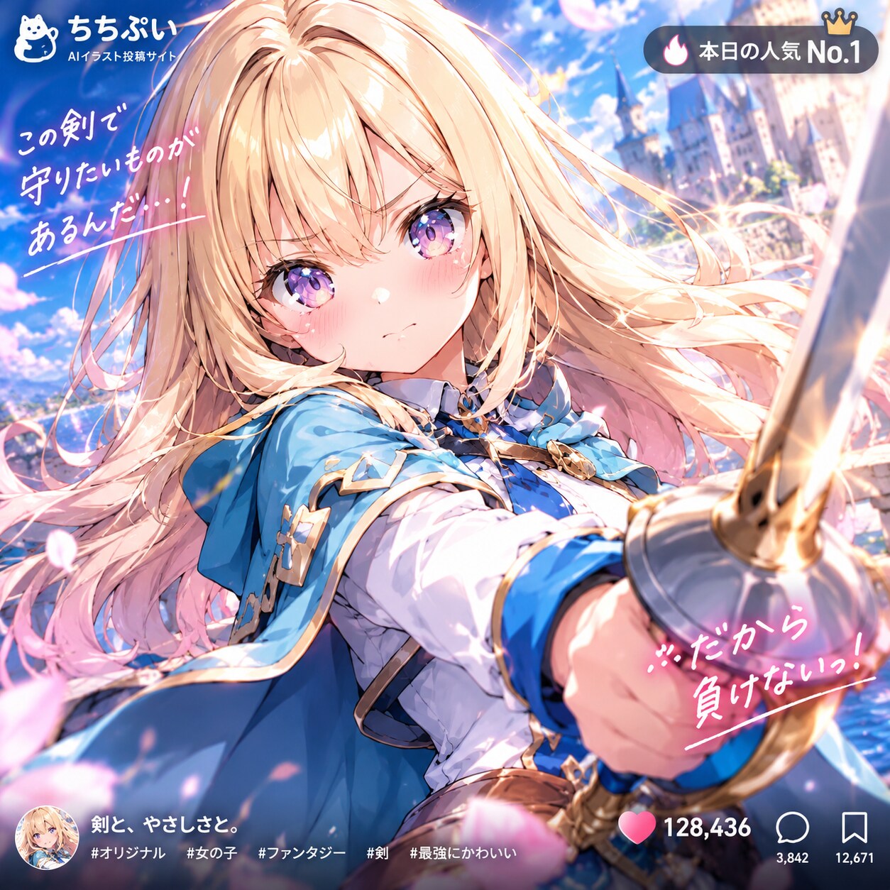 人気NO.１勇者ちゃん✨️ | の人気AIイラスト・グラビア