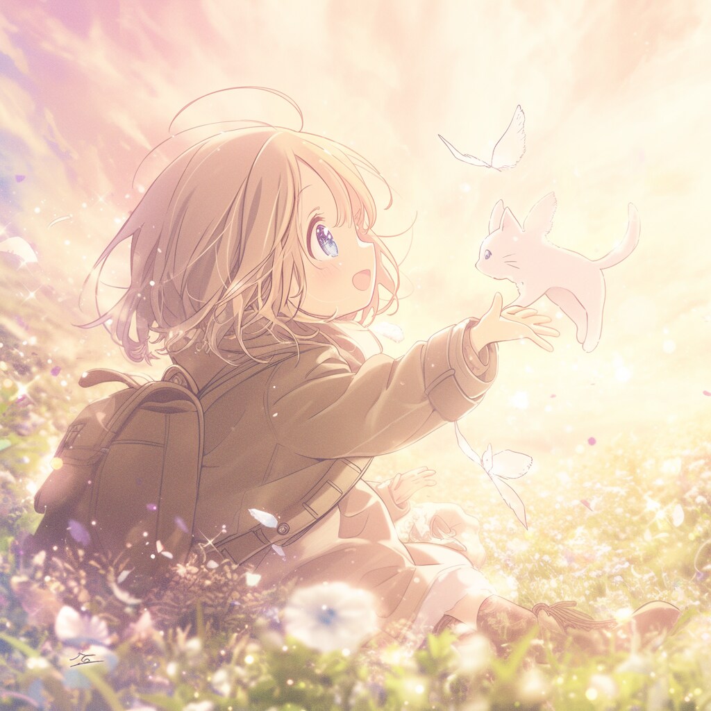 動物と女の子 animal and girl