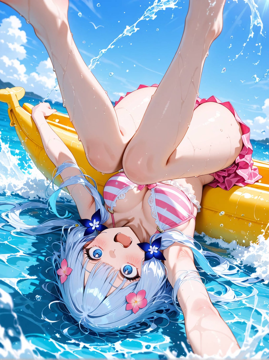 あはは♪・・・きゃぁ・・ぁゎあぁぁ・・あーー…