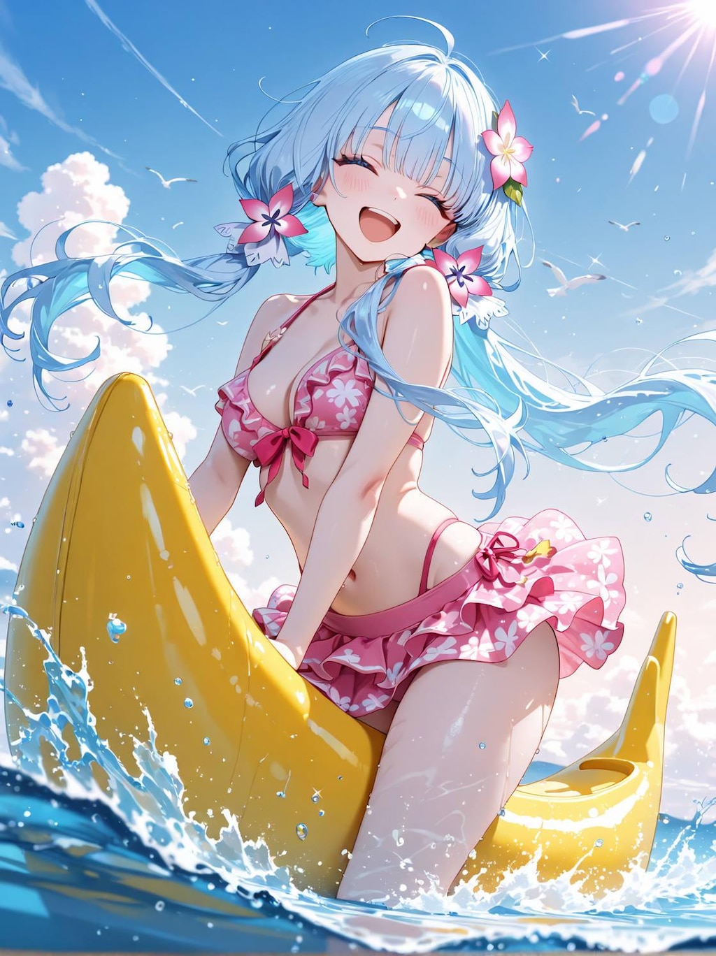 あはは♪・・・きゃぁ・・ぁゎあぁぁ・・あーー…