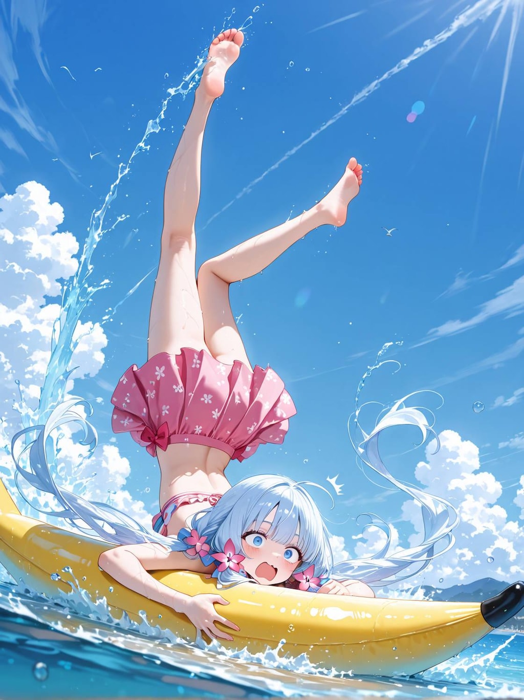 あはは♪・・・きゃぁ・・ぁゎあぁぁ・・あーー…