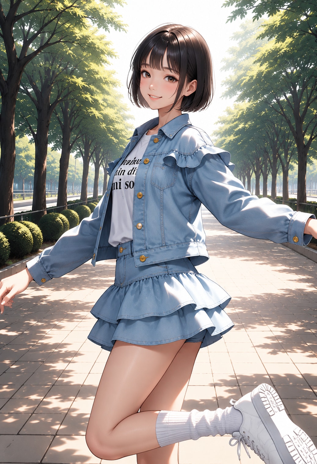 ミニボブの女の子 | の人気AIイラスト・グラビア