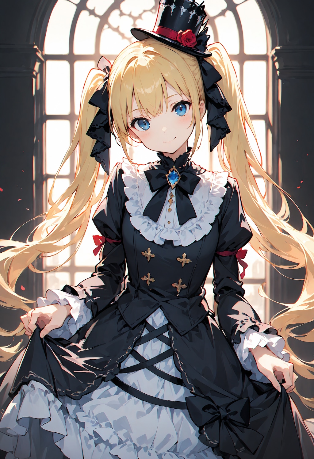 ゴスロリ+ハット