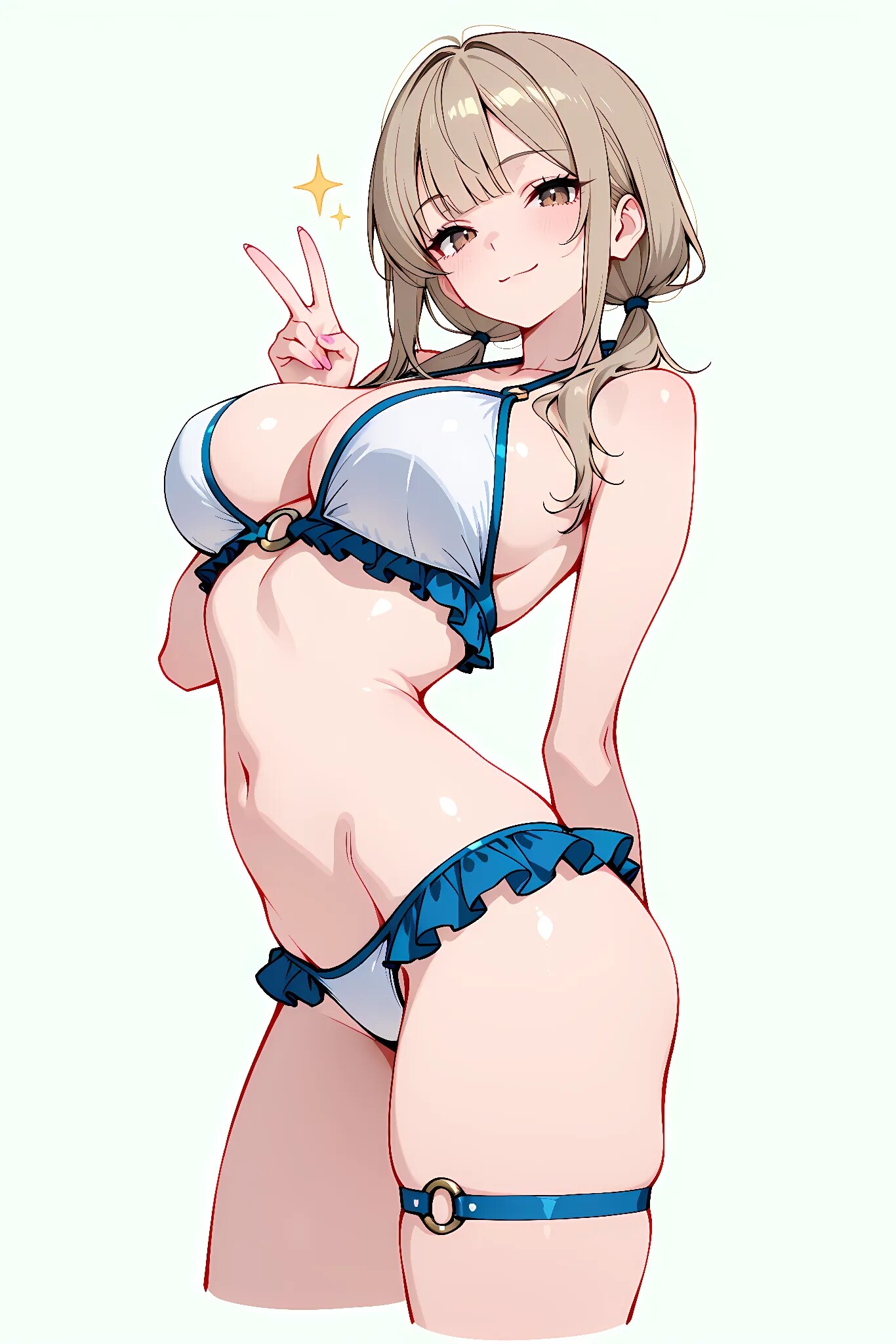涼し気な茶髪ギャルJKちゃん