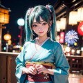『ふらり！初音ミク！！』第四回♪日本の古都、着物に花火で風流にミクさんぽ。 11枚目