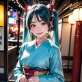 『ふらり！初音ミク！！』第四回♪日本の古都、着物に花火で風流にミクさんぽ。 7枚目