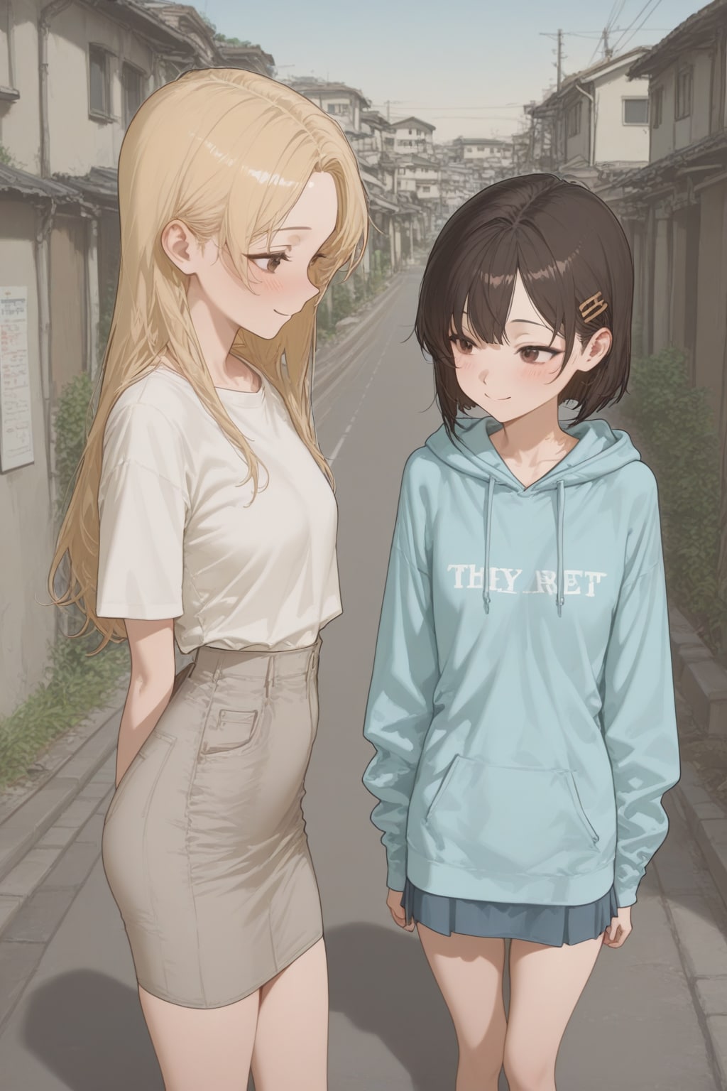 PEGASUSによる母と娘 | の人気AIイラスト・グラビア