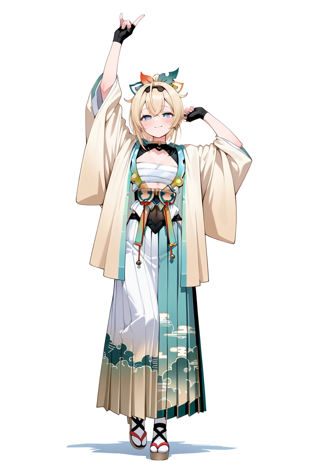 Kazama Iroha with a longer skirt