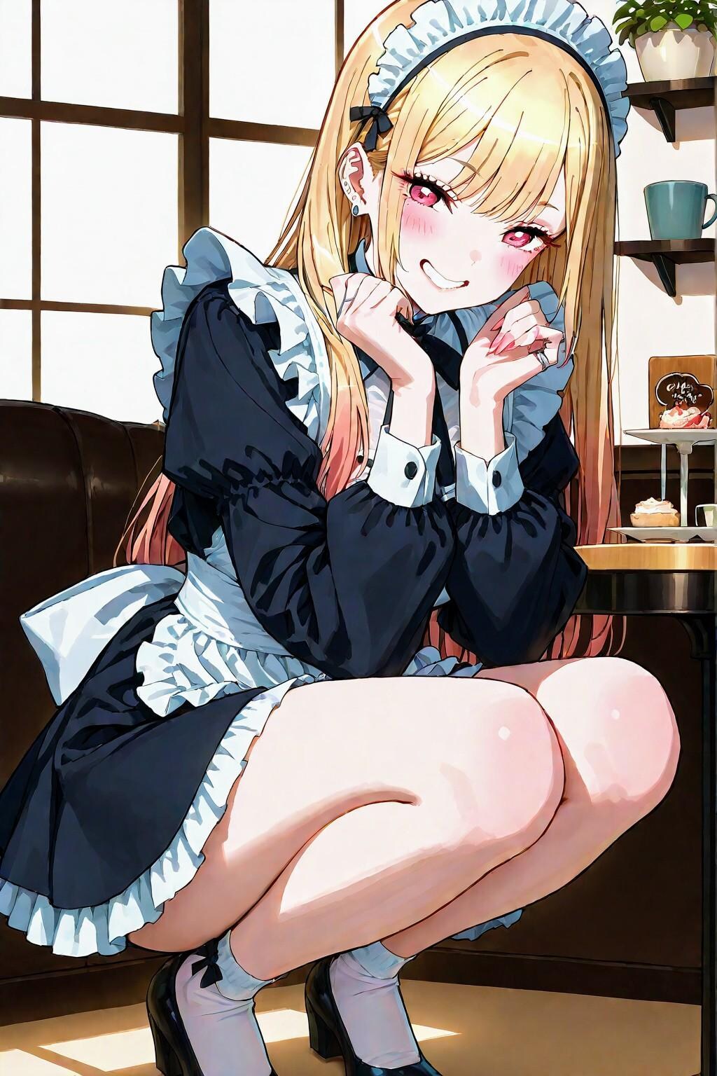 喜多川海夢(まりん)メイドコスプレ