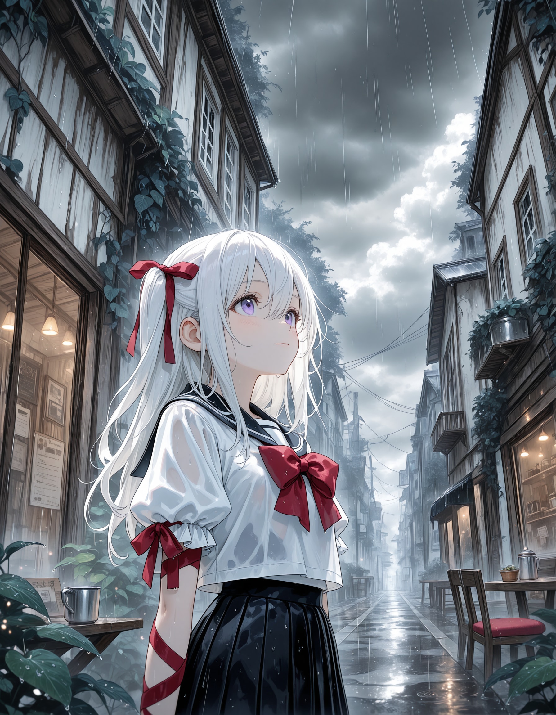 雨 | の人気AIイラスト・グラビア