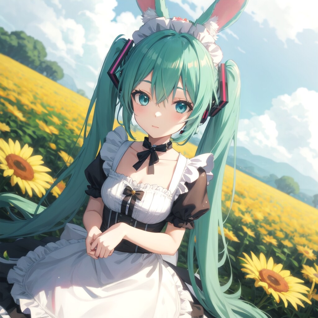 うさ耳🐰メイド | の人気AIイラスト・グラビア