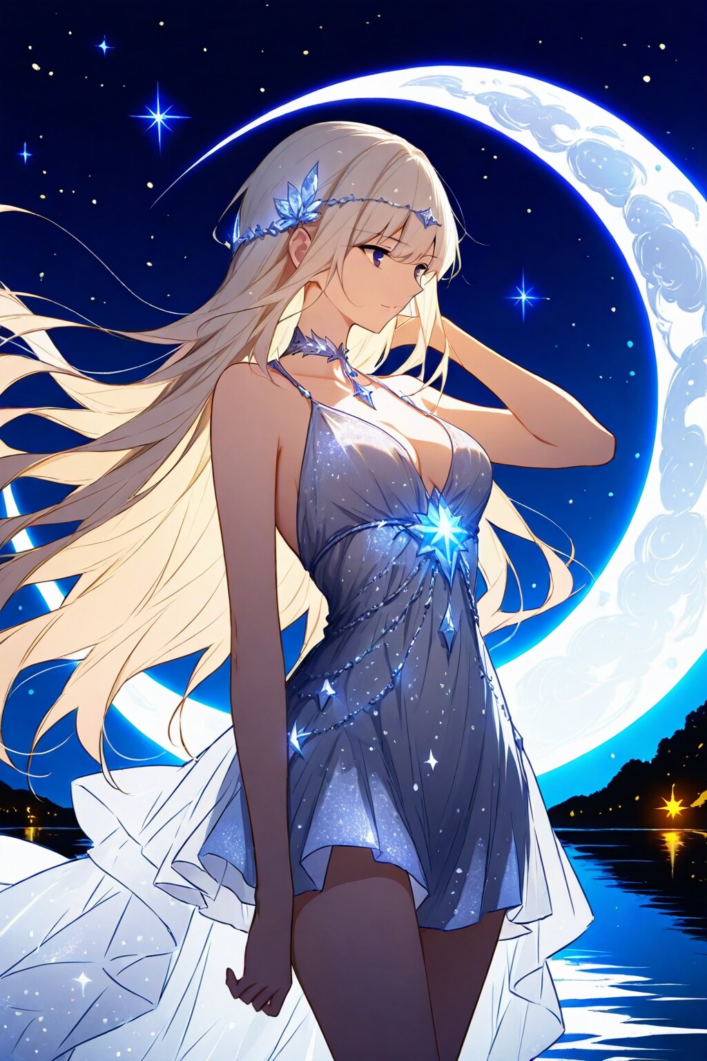 星降る夜に輝く誓い | の人気AIイラスト・グラビア