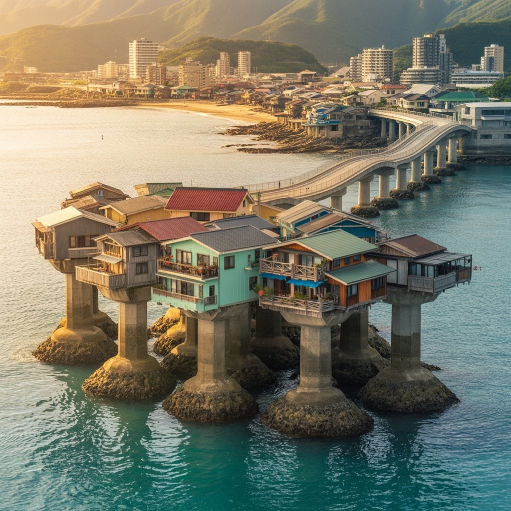 テトラポッドの町 | の人気AIイラスト・グラビア