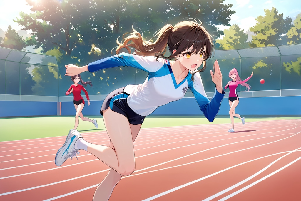 走ってる