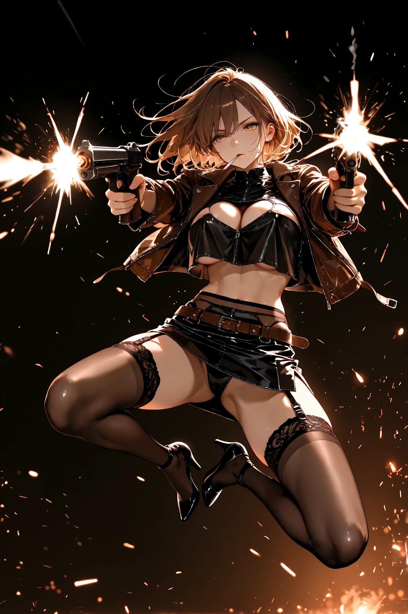 二丁拳銃が似合うボス