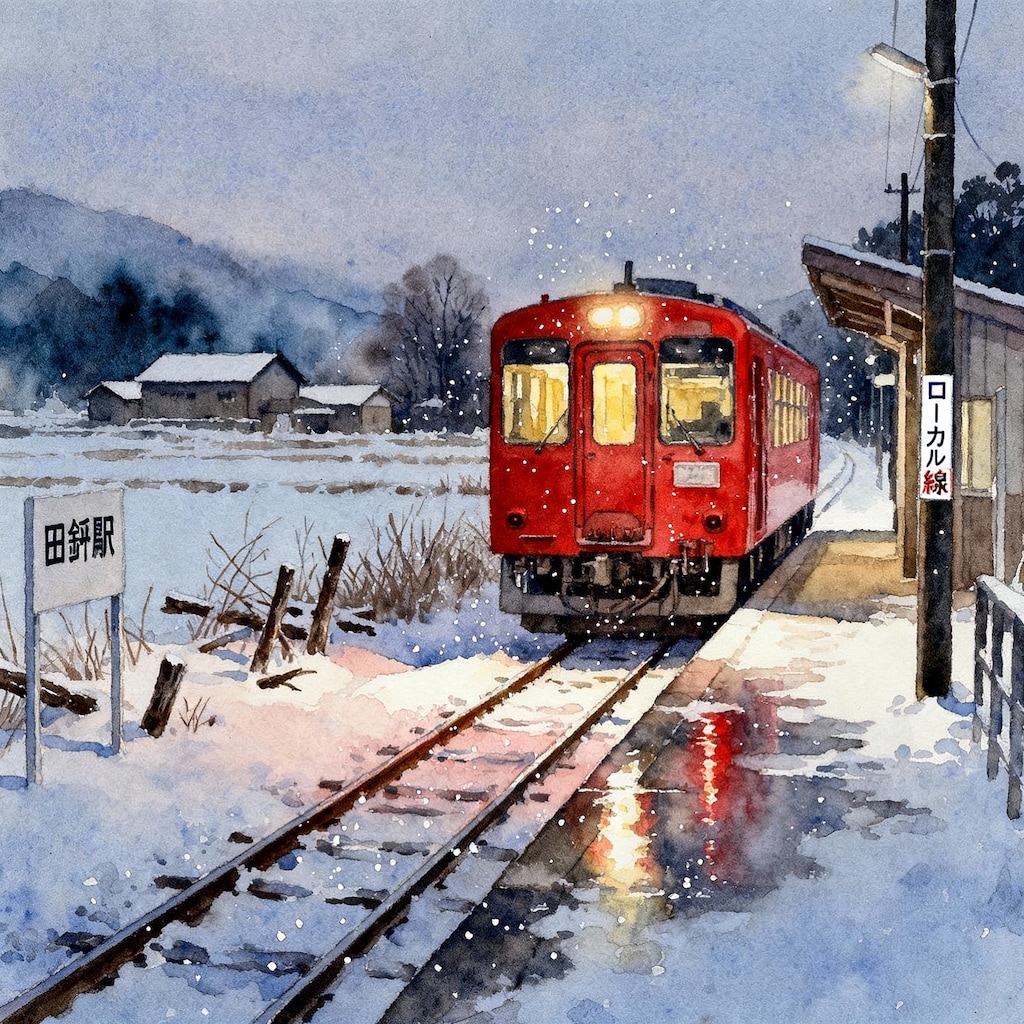 第三セクター　冬のローカル線