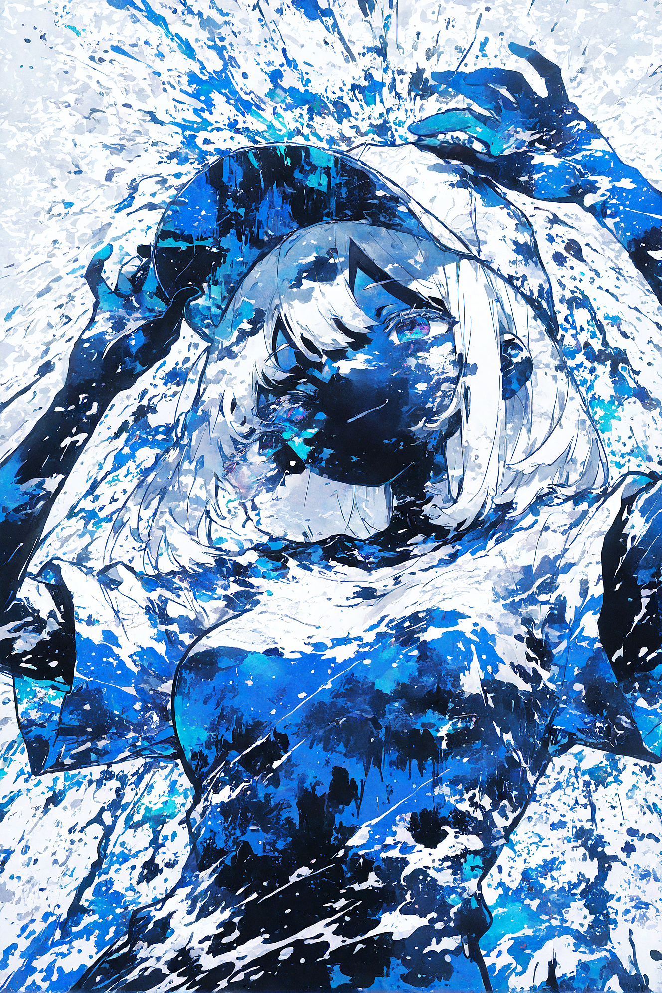 飛び散るインク | の人気AIイラスト・グラビア