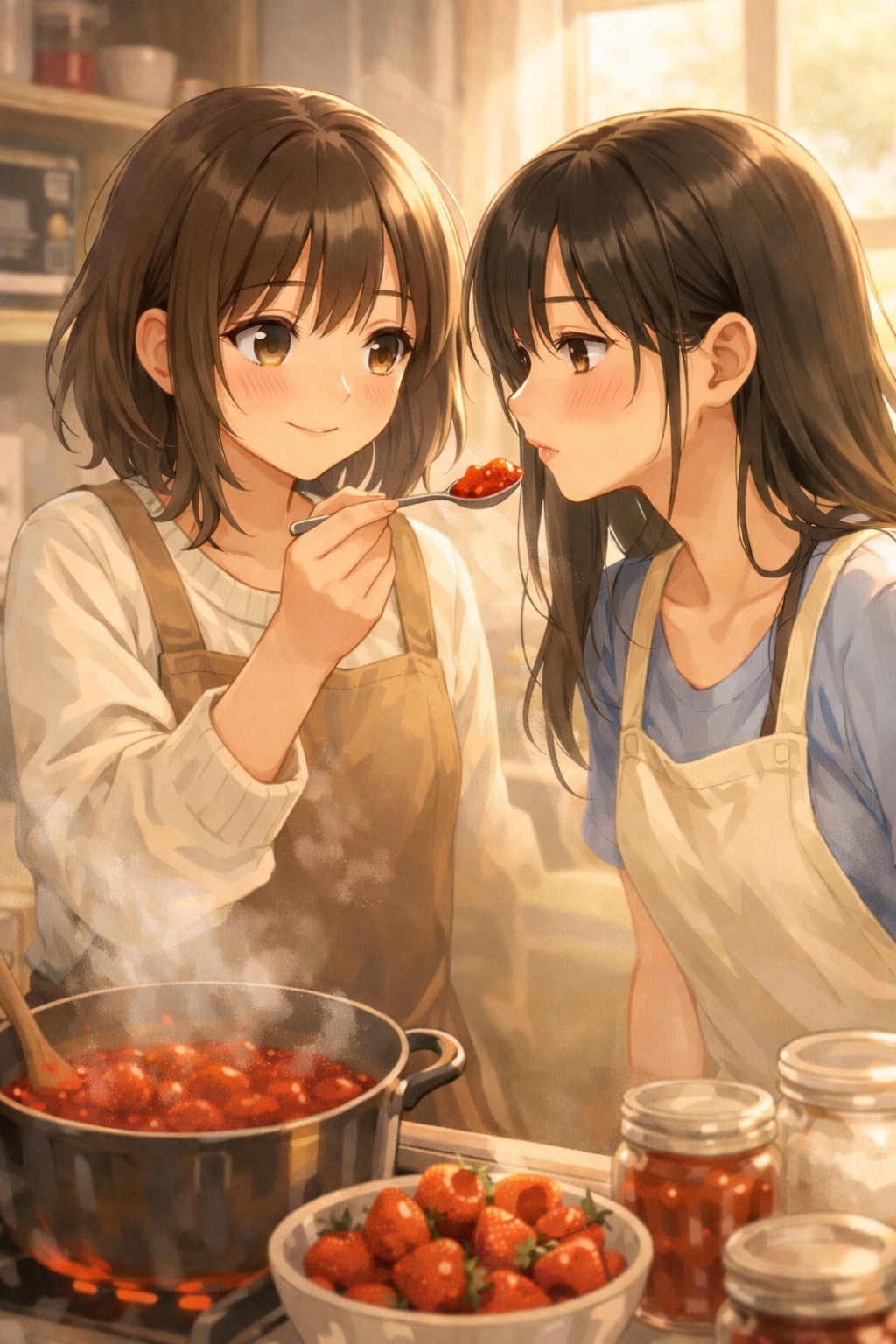 味見（ジャムの日　01） | の人気AIイラスト・グラビア