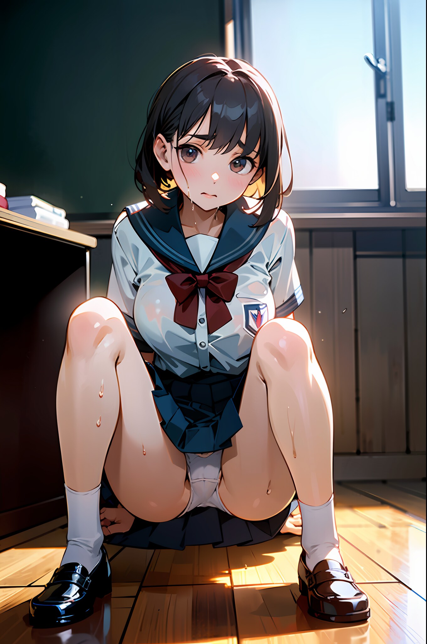 しゃがみパンツ